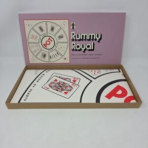 Vintage Whitman Rummy Royal #4713 1976 Vinyl Game Board With Original Pink Box